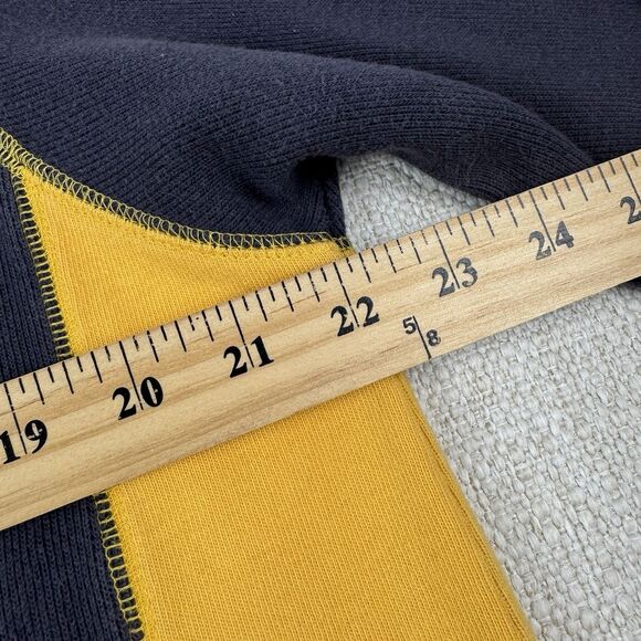 Sonoma Vintage Long Sleeve Shirt Men's 90s Y2K Gray Yellow Skater Sweater Large - Picture 8 of 13